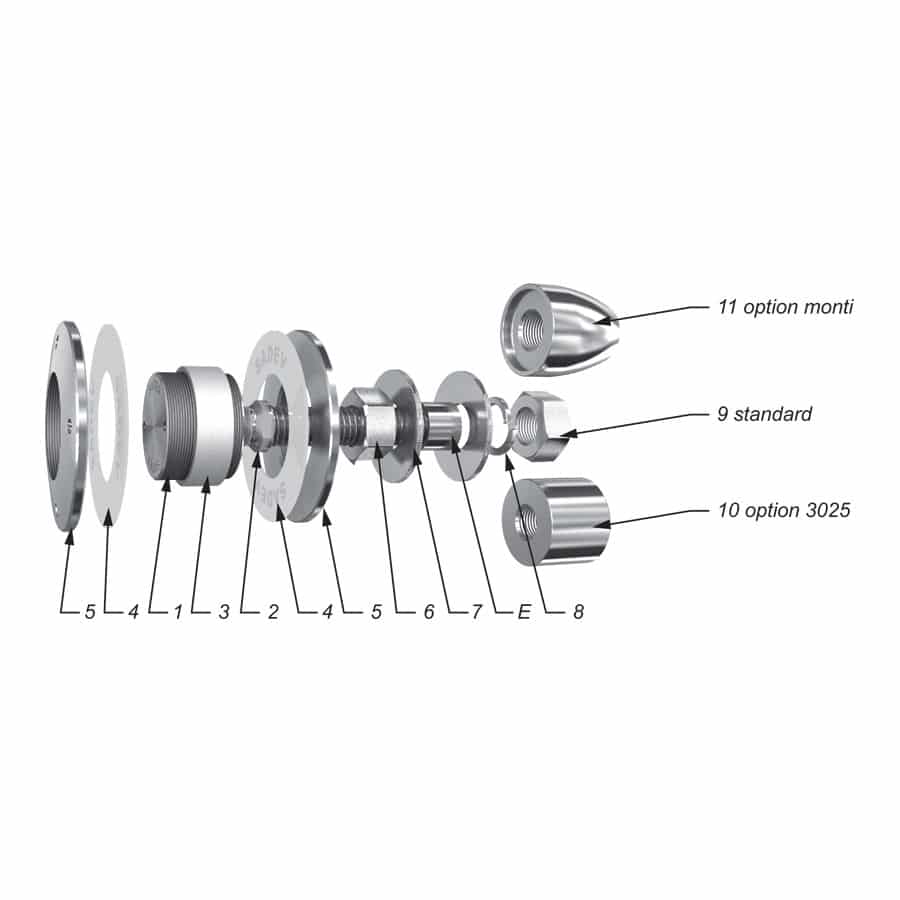 Fixation VEA rotulée tête cylindrique non affleurante - montage a l'aveugle - avis technique - option sismique possible