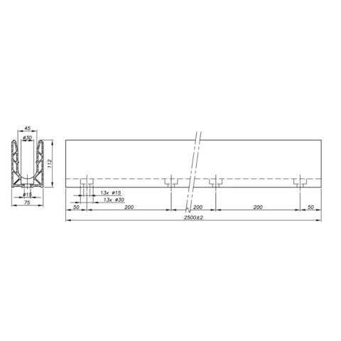 Garde-corps verre SABCO montage encastré - fonction balustrade - application privé et public - De 0,6 à 1,8 KN