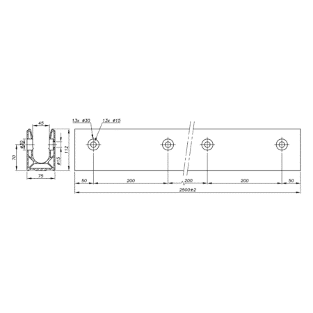 plans percage sabco evo lateral 0070rail31