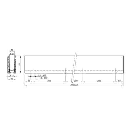 plans percage sabco sw acrotere 00080rail50