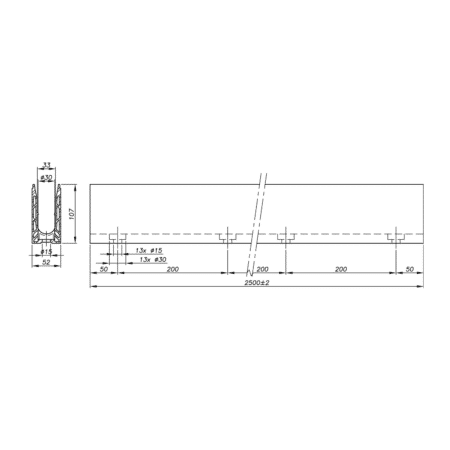 schema technique percage sabco sw sol 0080rail50