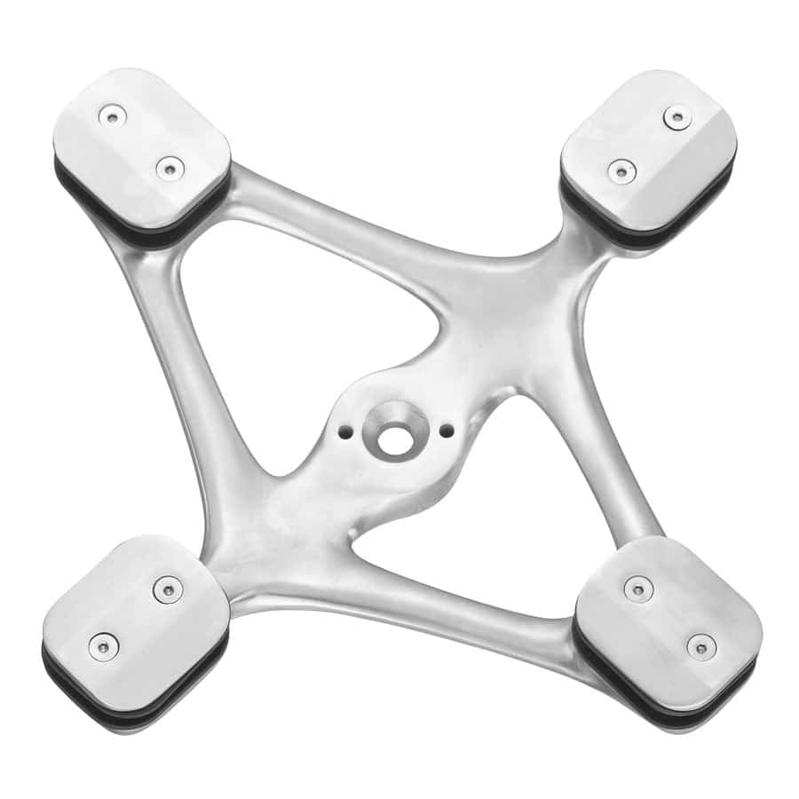 Spider Fitting - Stainless Steel - Glass to Wall Applications - One or Four Arms