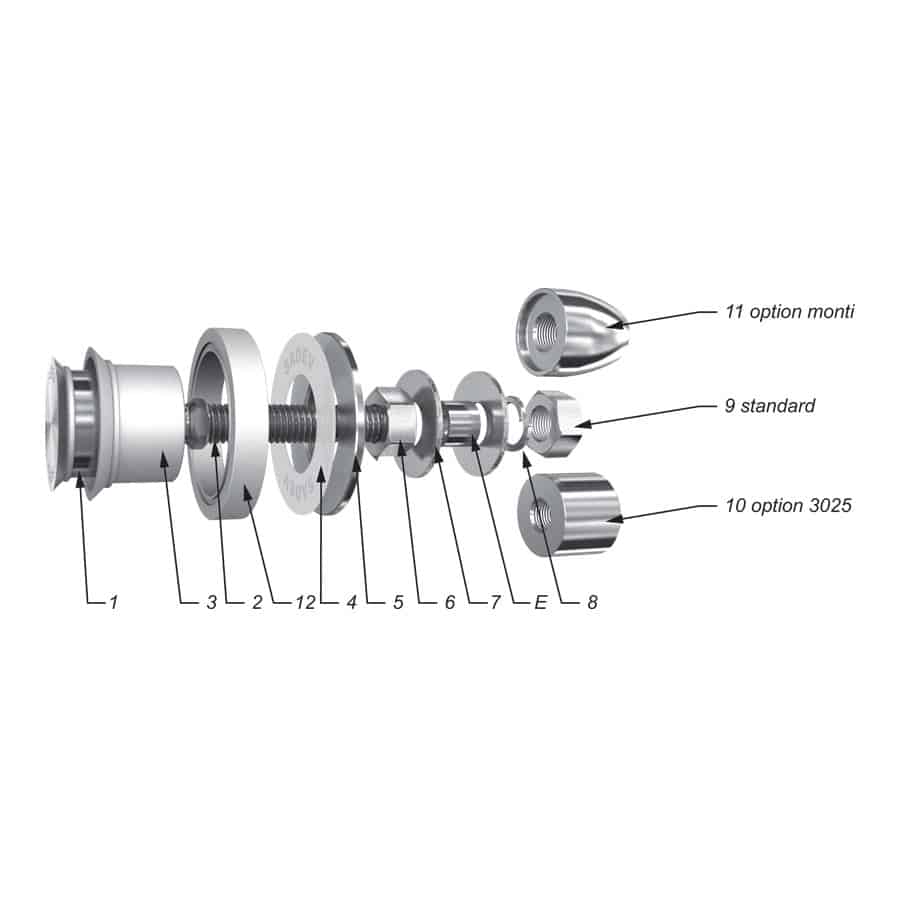 Fixation VEA rotulée affleurante - pour verre isolant