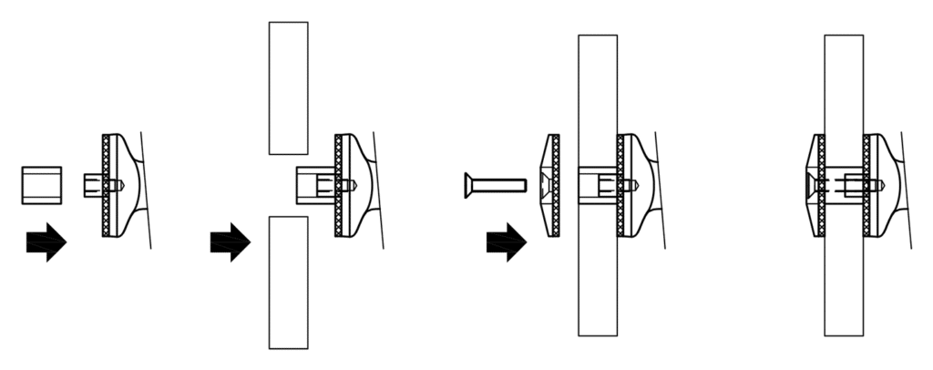 Spider Fitting - Stainless Steel - Connection for Glass - Two Arms