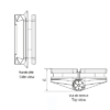 charniere portillon verre verre brosse brushed pool hinge glass to glass dessin 120 gtog 2