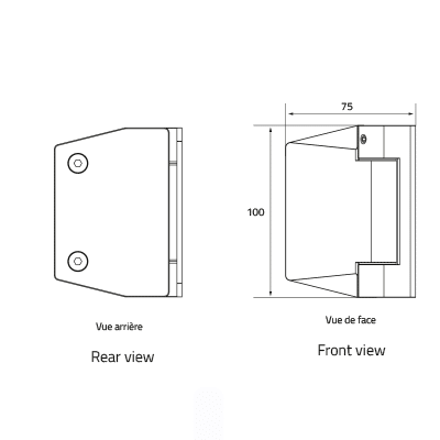 plans swimside charniere portillon verre mur brosse brushed pool hinge glass to wall dessin 120 1