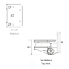 plans swimside charniere portillon verre mur brosse brushed pool hinge glass to wall dessin 120 2