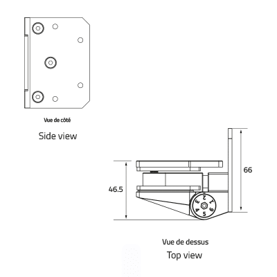 plans swimside charniere portillon verre mur brosse brushed pool hinge glass to wall dessin 120 2