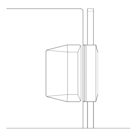 Serrure/gâche de sécurité verre/verre 90° pour portillon de piscine2