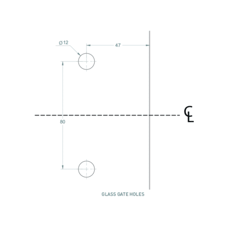 Serrure/gâche de sécurité verre/verre 90° pour portillon de piscine3