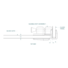 Serrure/gâche de sécurité verre/verre 90° pour portillon de piscine6