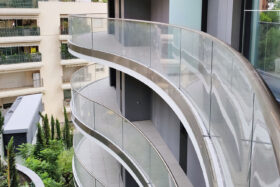 sadev sabco garde corps cintre verre tour girofle monaco glass curved balustrade monaco girofle tower 1